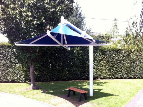 Grove Park Primary School, London - Keswick Cantilever Umbrella - Able Canopies