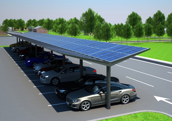 Solar Carport & Canopy - The Kensington Dual Pitch - Able Canopies Ltd.