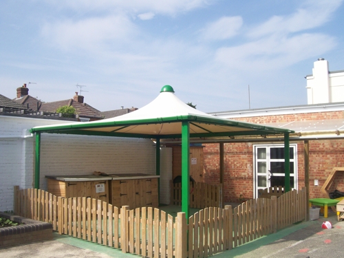 Boscombe Children's Centre, Dorset - Codale Conic - Able Canopies