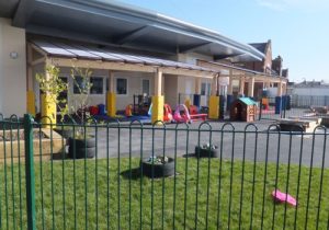 Tarnhow Timber Canopies Installed at Park Community Primary School in Clwyd.