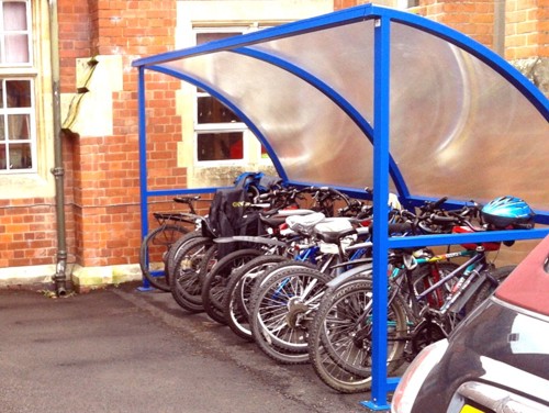 Cycle Shelter Installed at Hanley Castle School in Worcester