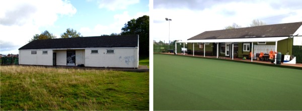 Bradley Bowling Club - Before & After Canopy Installation & Renovation