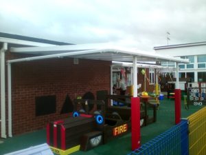 Little Paxton Pre-School, Little, Paxton, Cambridgeshire- Outdoor Play Canopy