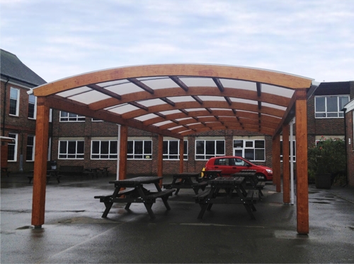 3 Tarnhow Dome Free Standing Canopies - Carshalton High School for Girls in Surrey