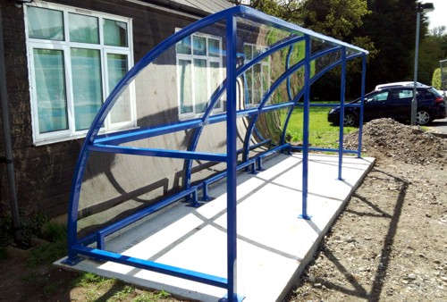 The Easydale Buggy Shelter installed at Willows Clinic in London