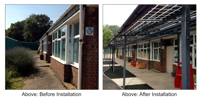 Solar Canopy - Capel Manor Primary School, Enfield Middlesex
