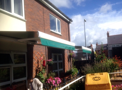 Awning Installed at Erw Gerrig Housing Unit in Clwyd 