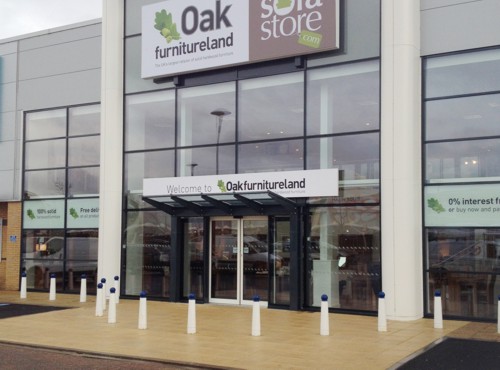 Shop Canopy installed at Oak Furniture Land in Leicestershire