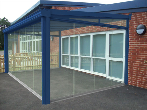 The Ashton Wall Mounted Glass Canopy
