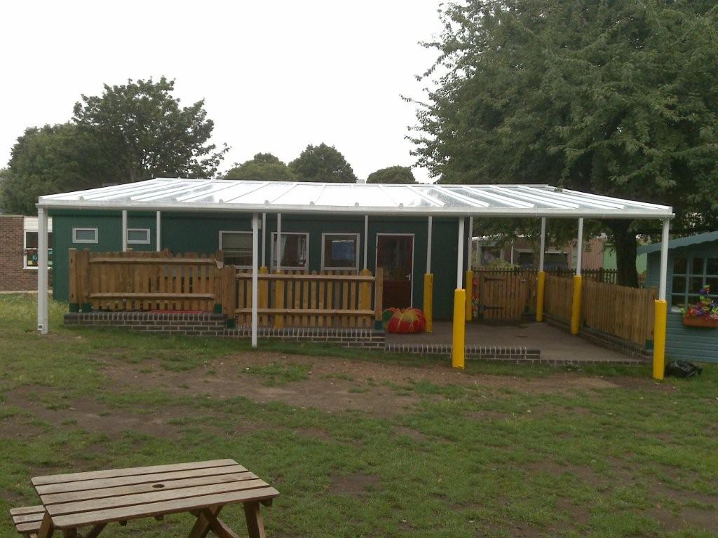 Pilgrims Way Primary School – Wall Mounted Canopy