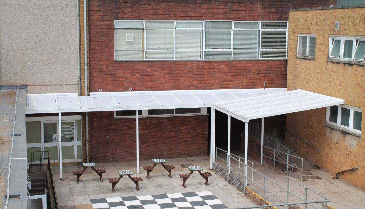 Cardiff High School – Wall Mounted Canopy