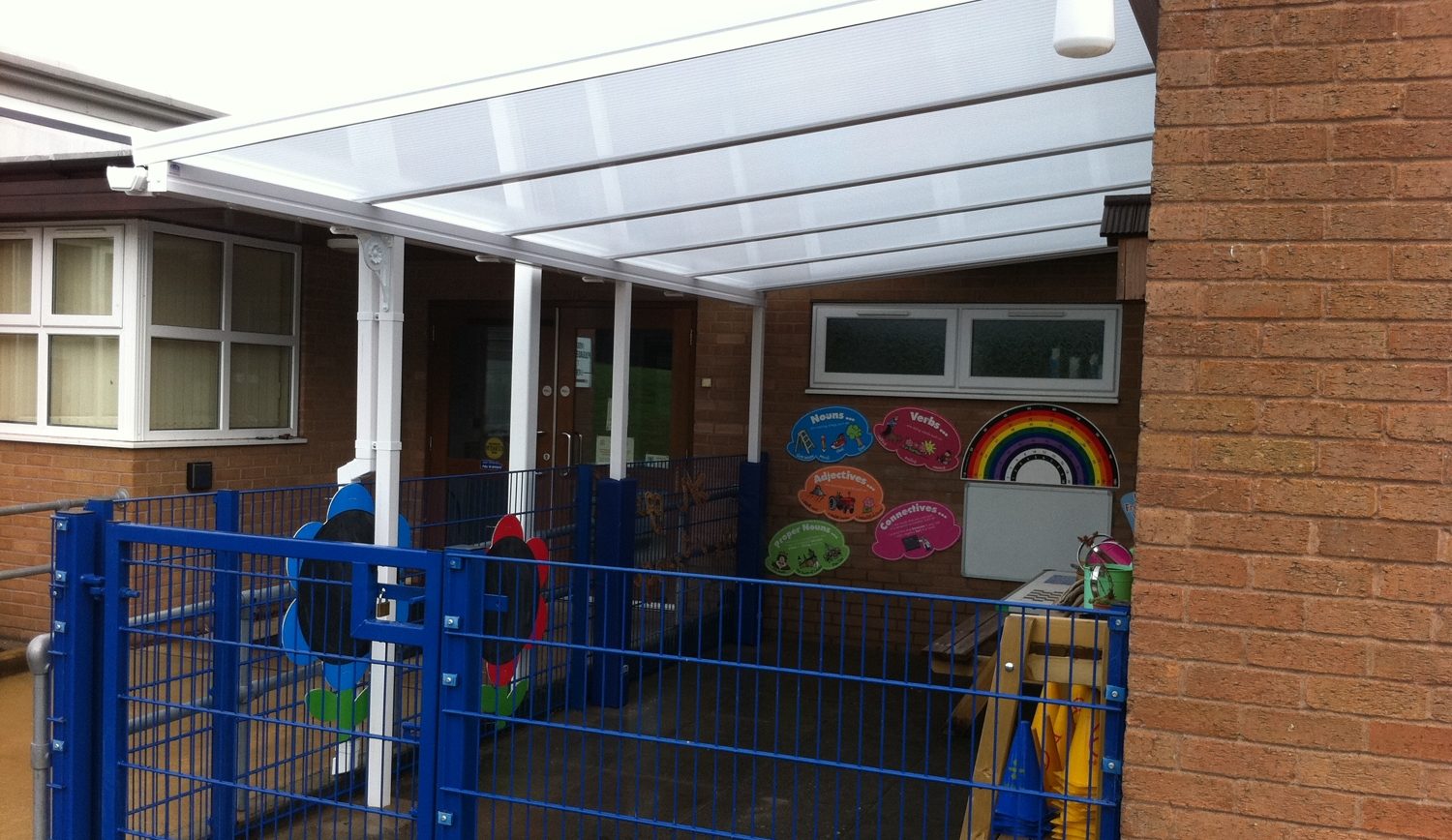 St Anne’s C of E Primary School – Wall Mounted Canopy – 2nd Installation