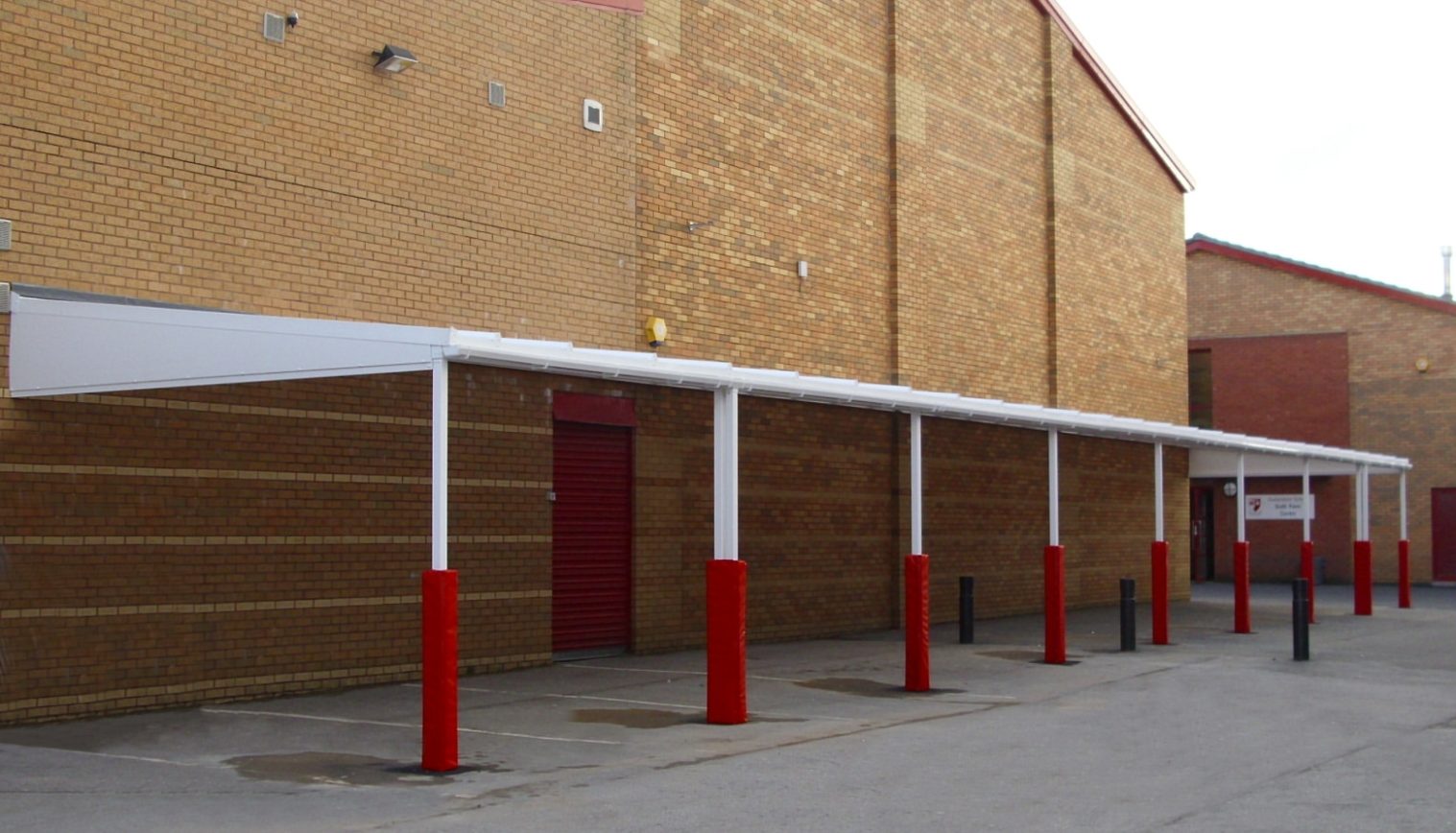 Audenshaw School – Wall Mounted Canopy – 2nd Installation