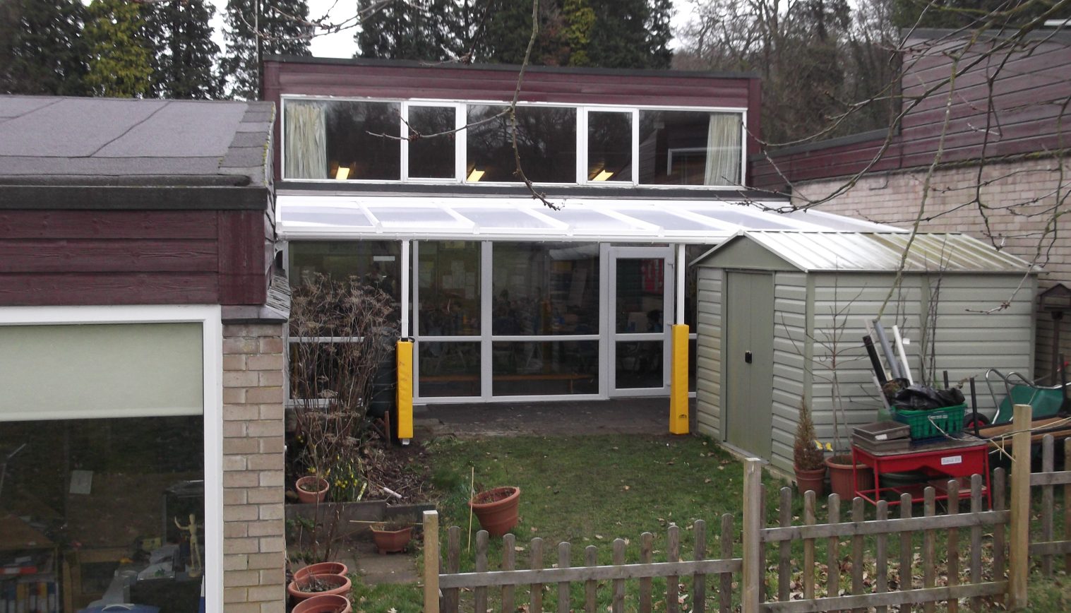 Broomhaugh C of E First School – Wall Mounted Canopy