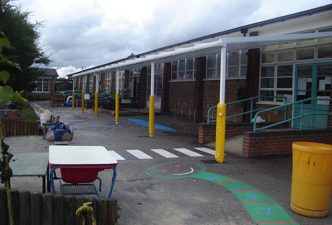 Temple Sutton Primary School – Wall Mounted Canopy