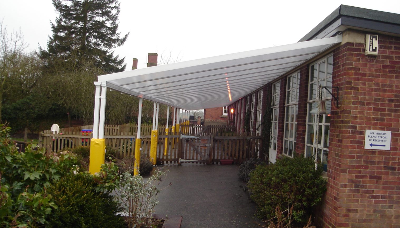 Wickhambrook Community Primary School – Wall Mounted Canopy