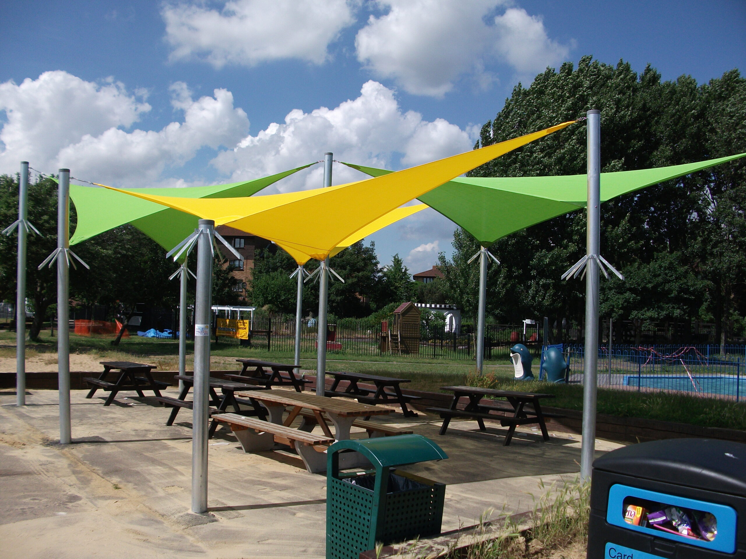 Grays Beach Riverside Park, Thurrock Shade Sails Able Canopies