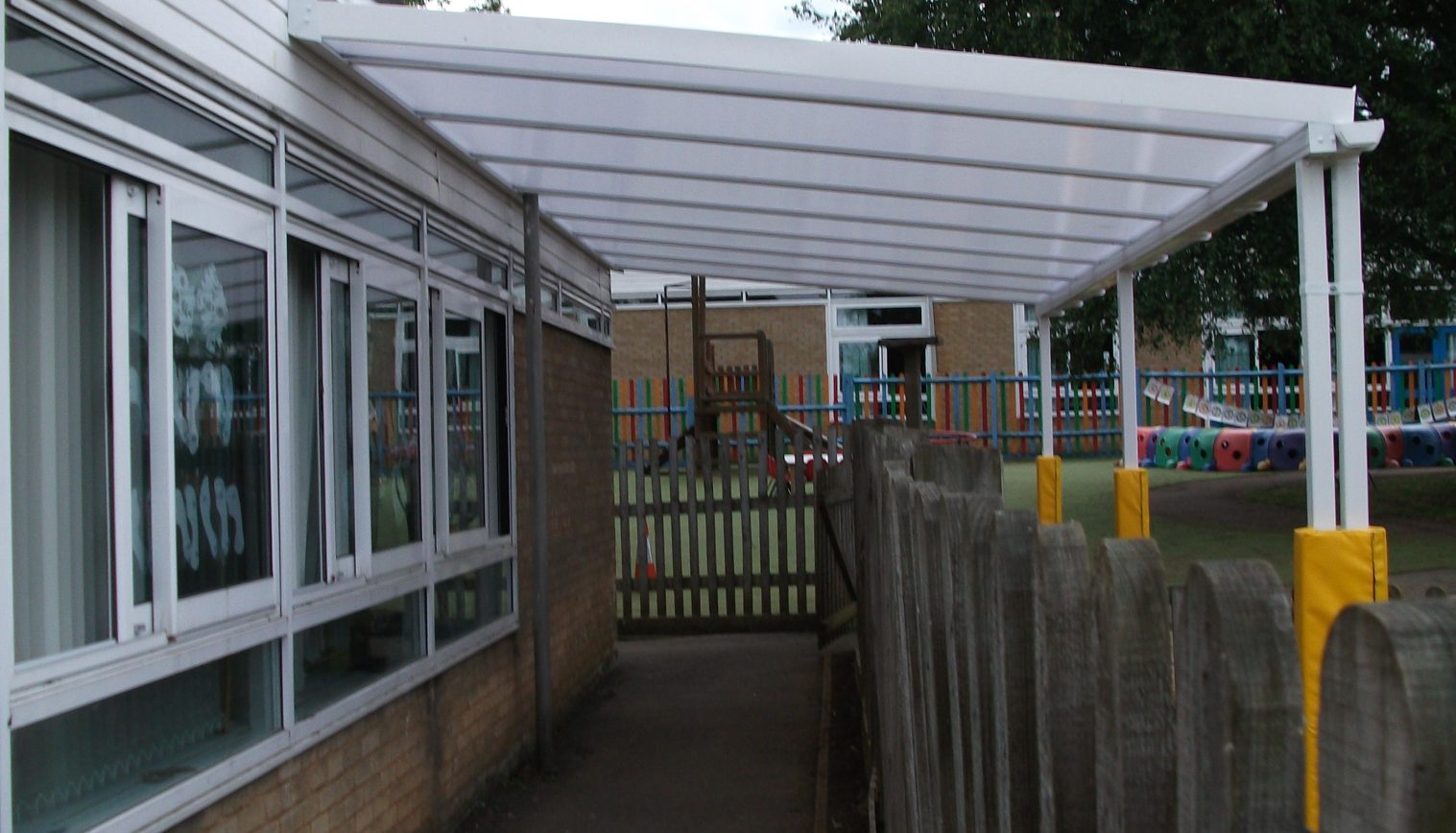 Queensway School – Wall Mounted Canopy – 2nd Installation