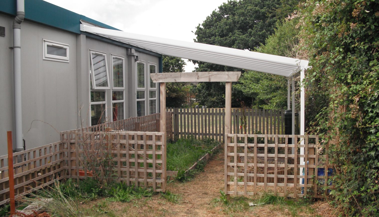 The Orchard, Christ the King Neighbourhood Nursery – Wall Mounted Canopy