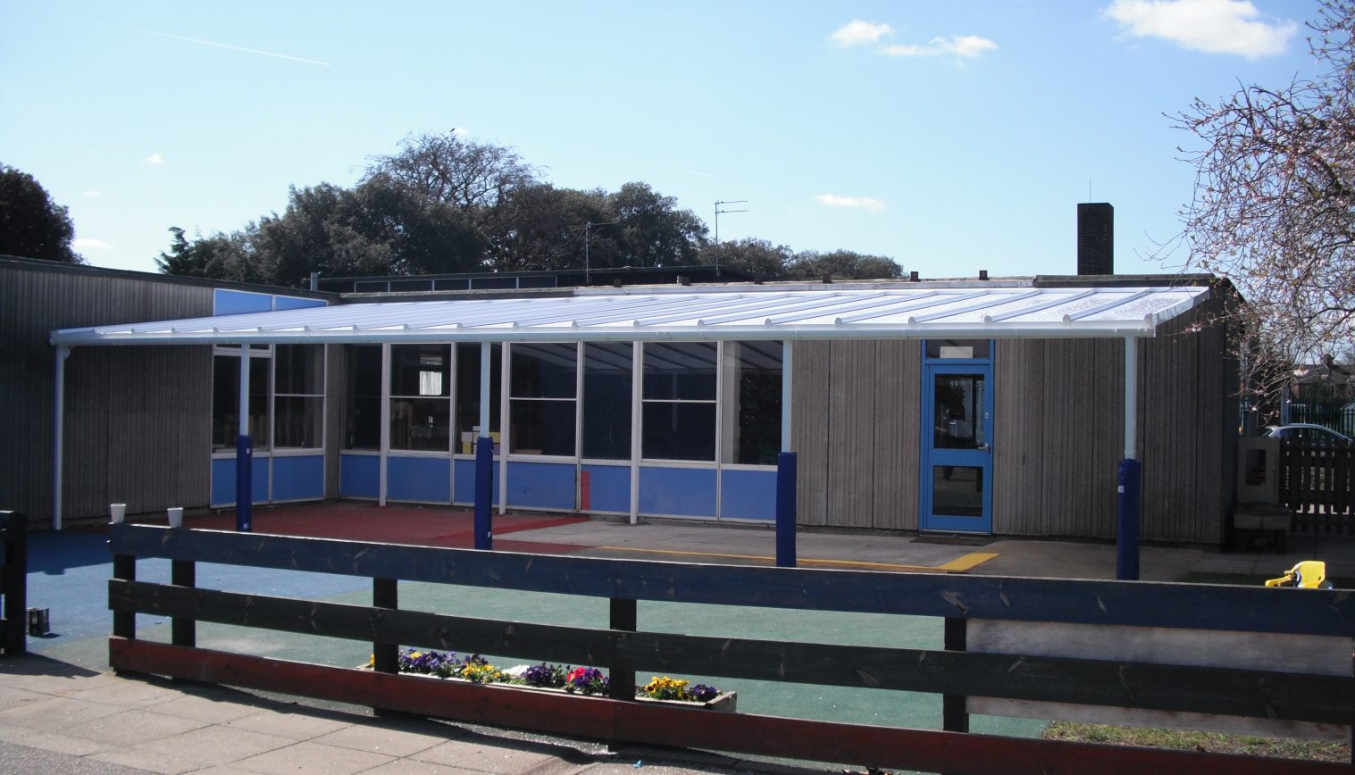 St George’s Infant School – Wall Mounted Canopy – 2nd Install