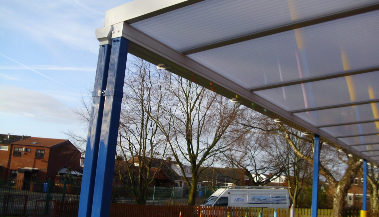 Wardley CE Primary School – Wall Mounted Canopy