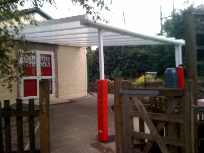 Ireby CE Primary School – Wall Mounted Canopy