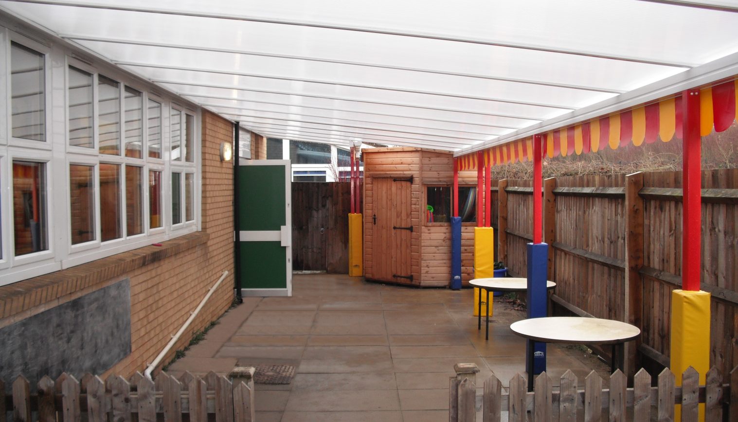 King Edward Nursery – Wall mounted canopy