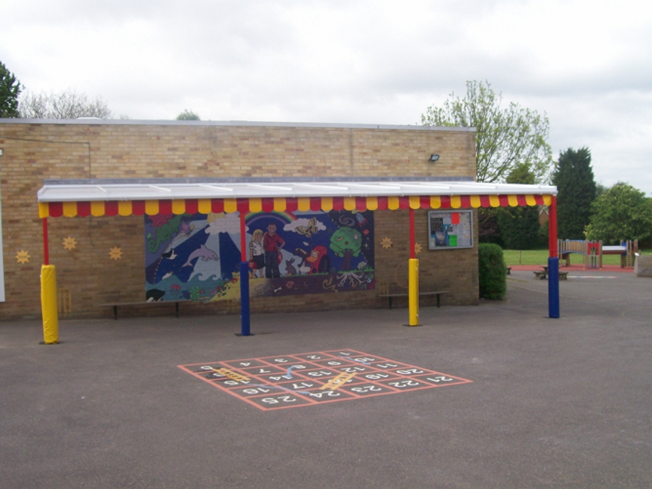Loose Infant School – Wall Mounted Canopy
