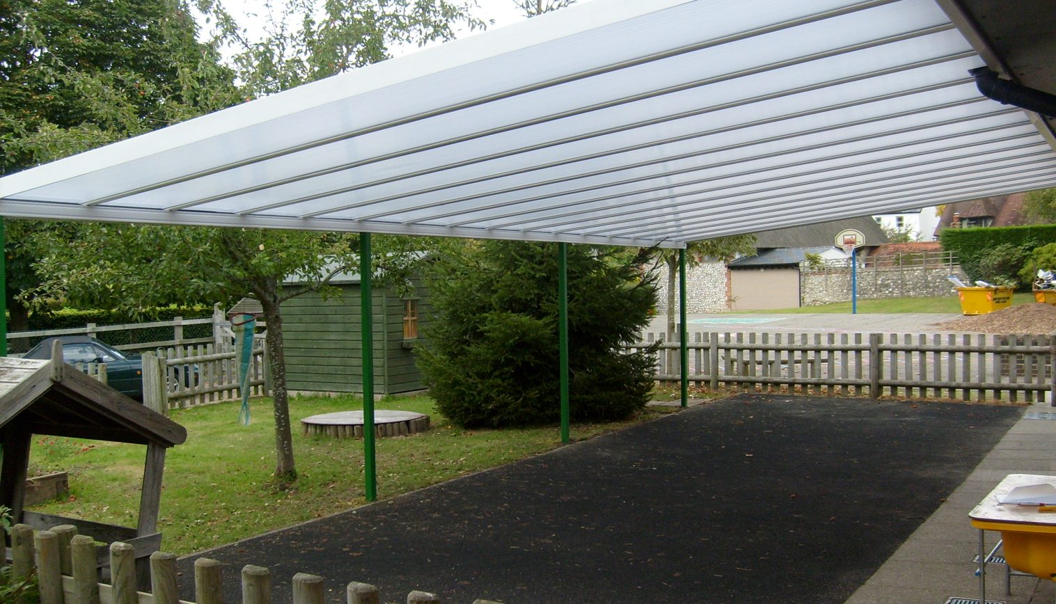 Amberley C of E First School – Wall Mounted Canopy