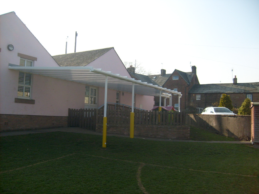 Temple Sowerby School – Wall Mounted Canopy