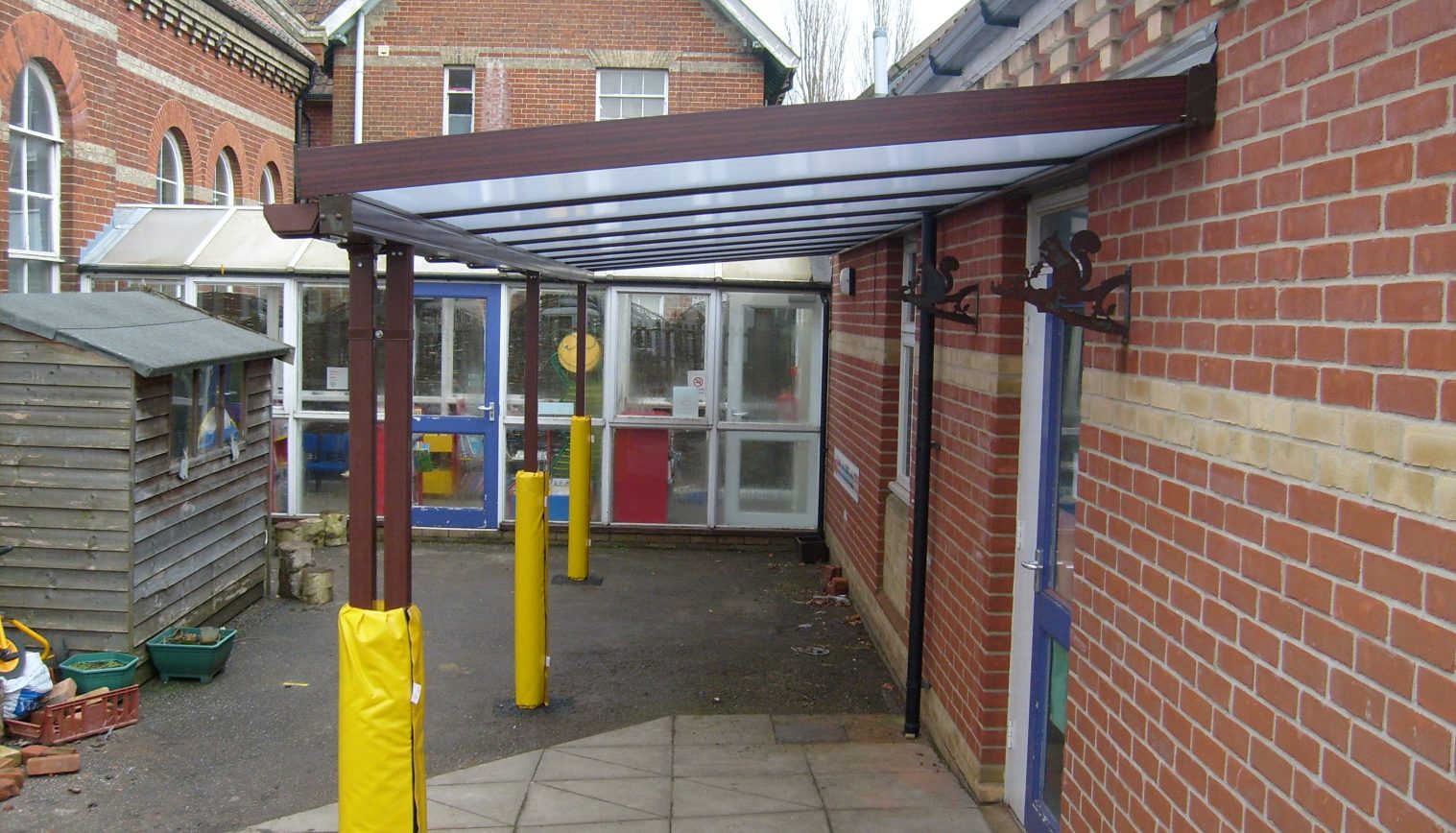 Great Finborough CEVC School – Wall Mounted Canopy