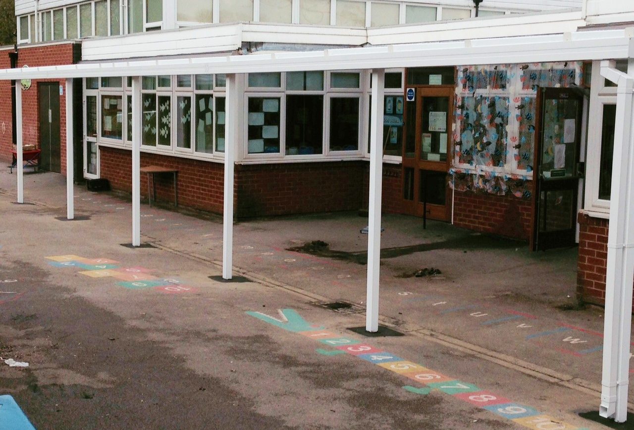 St Vincent De Paul RC Primary School – Wall Mounted Canopy