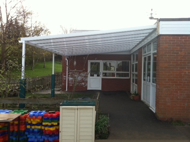 St Amands Catholic School – Wall Mounted Canopy