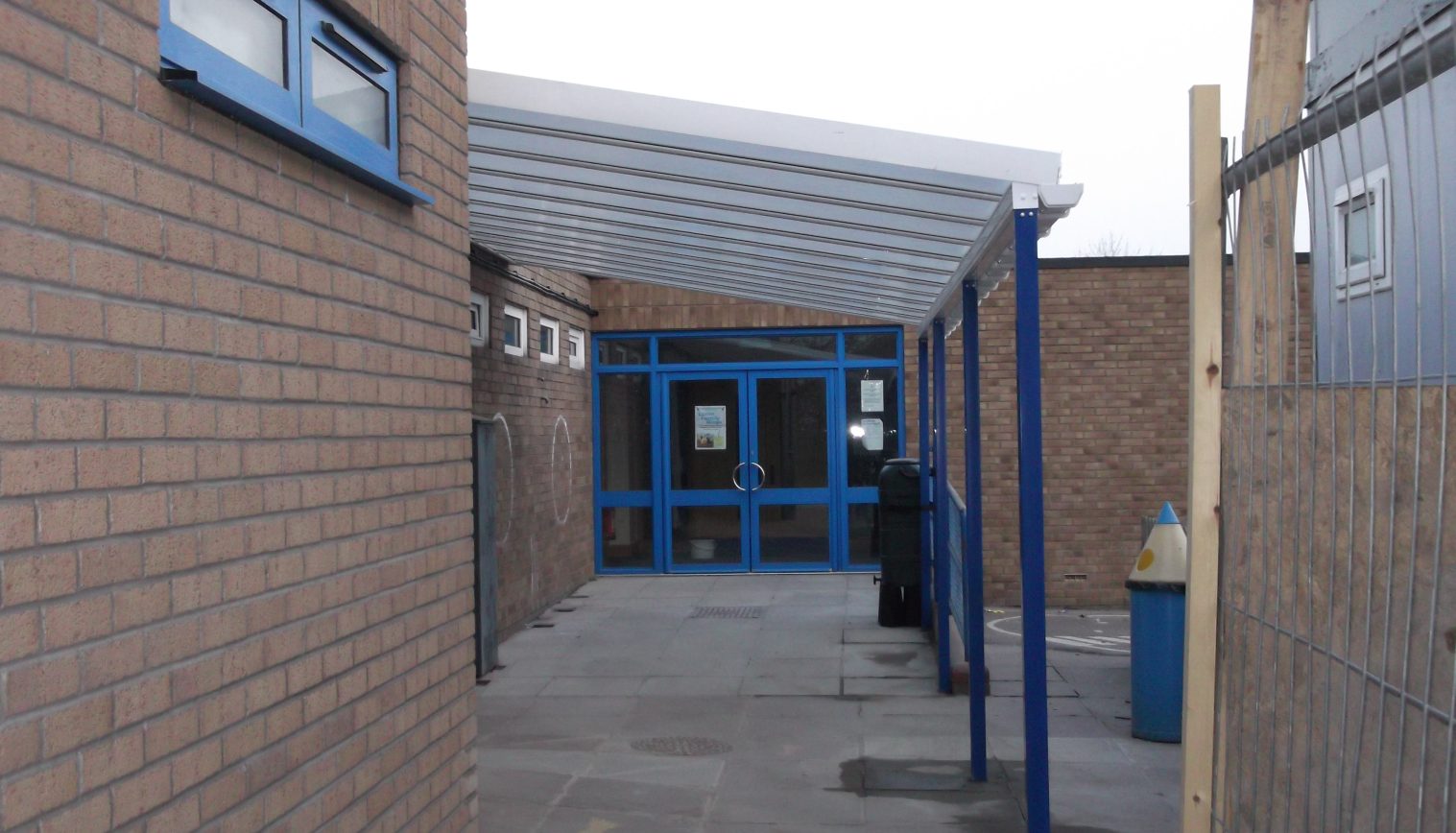 The Rofft School – Wall Mounted Canopy – First Installation