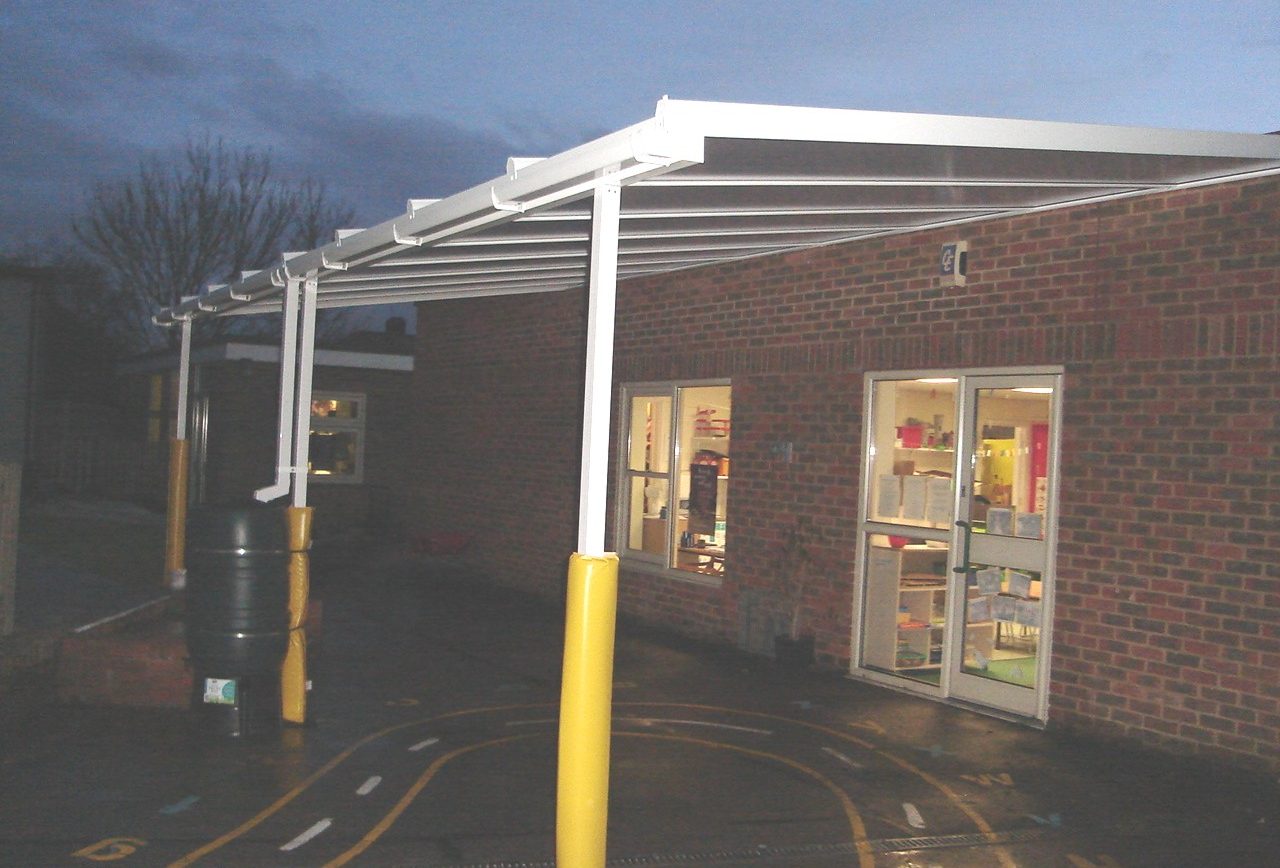 Theydon Bois Primary School – Wall Mounted Canopy