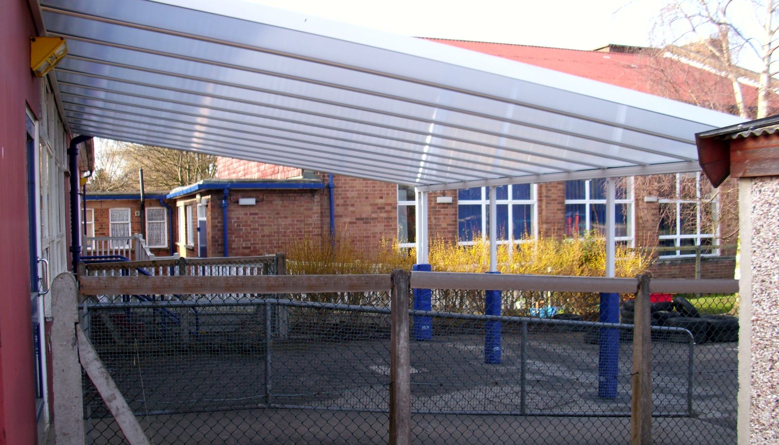 Thorn Grove Primary School – Wall Mounted Canopy – Second Installation