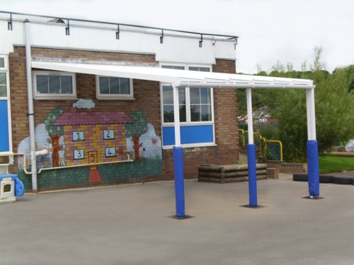 Timothy Hackworth Primary School – Wall Mounted Canopy