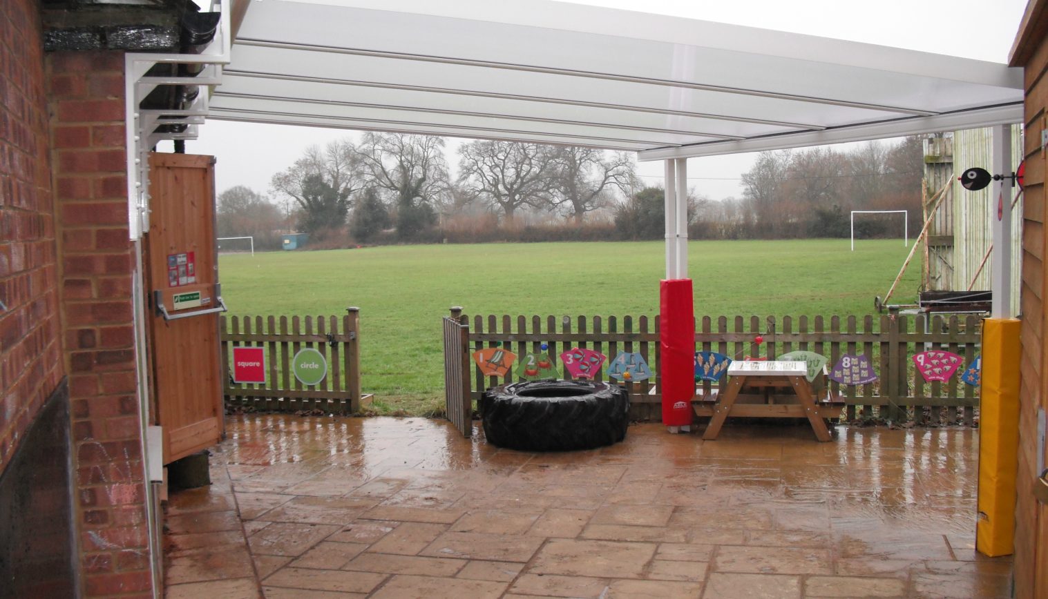 Windmill Under 5’s Pre School – Wall Mounted Canopy