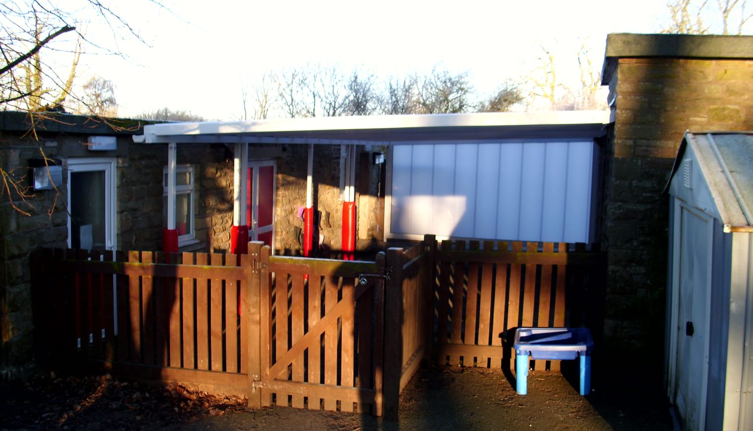 Wreay Primary School – Wall Mounted Canopy
