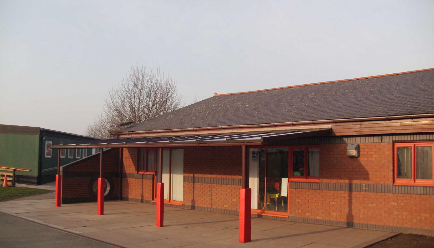 Ysgol Plas Coch County Primary School – Wall Mounted Canopy – Fourth Installation