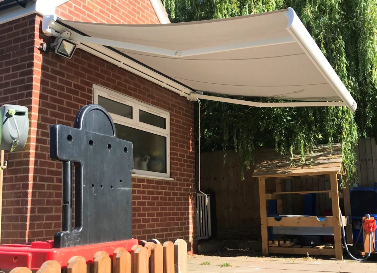 Palladio Commercial Awning Retractable Fabric Awning