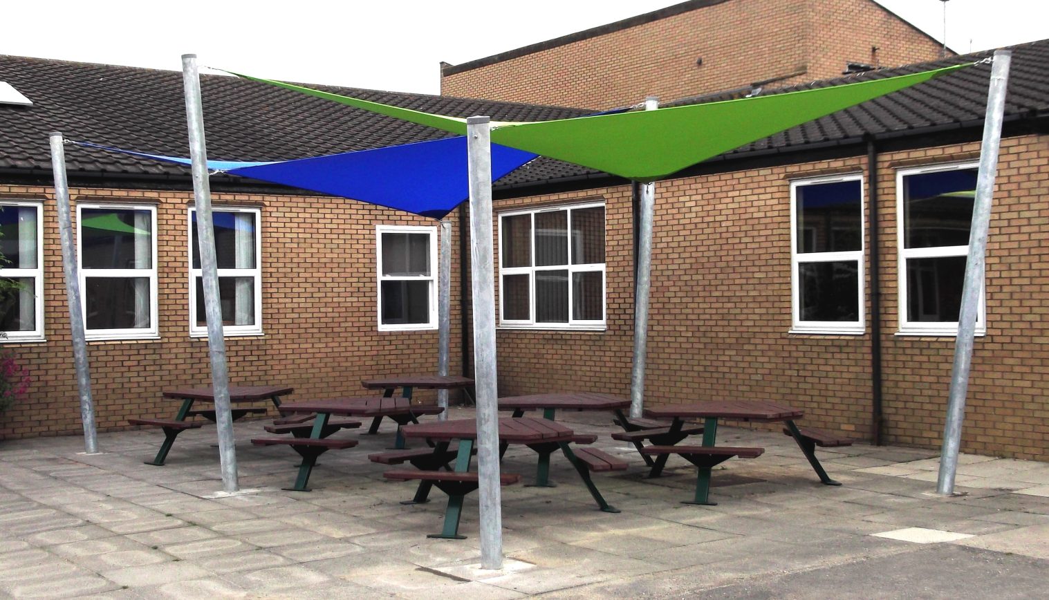 Bothal Middle School – First Shade Sail Array