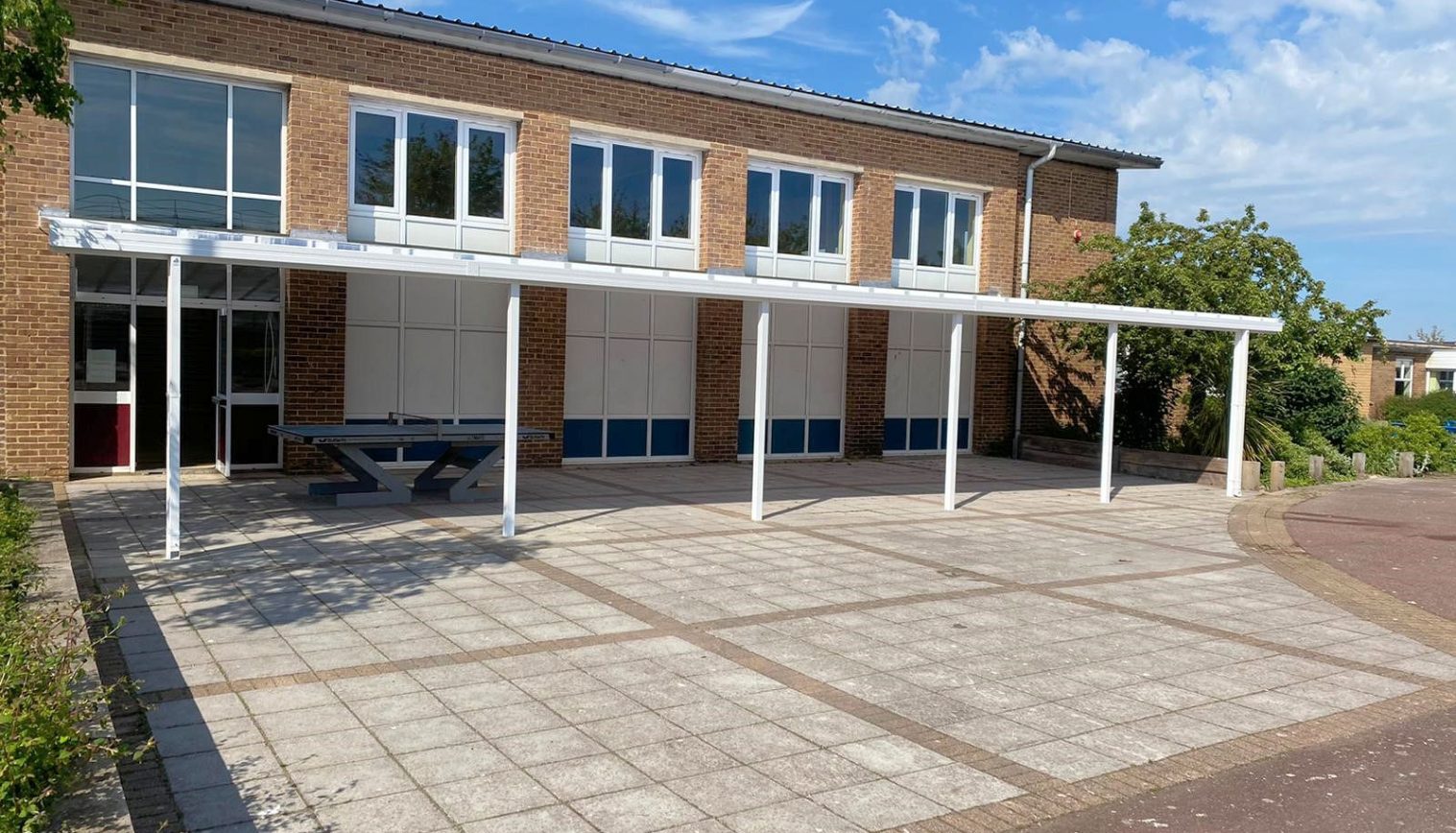 Clacton Coastal Academy – Wall Mounted Canopy