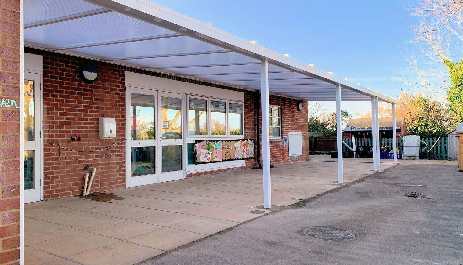 Cliff Lane Primary School – Wall Mounted Canopy