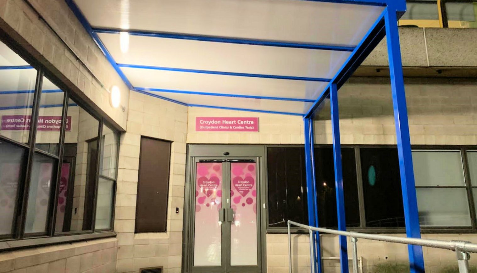 Croydon University Hospital – Wall Mounted Canopies