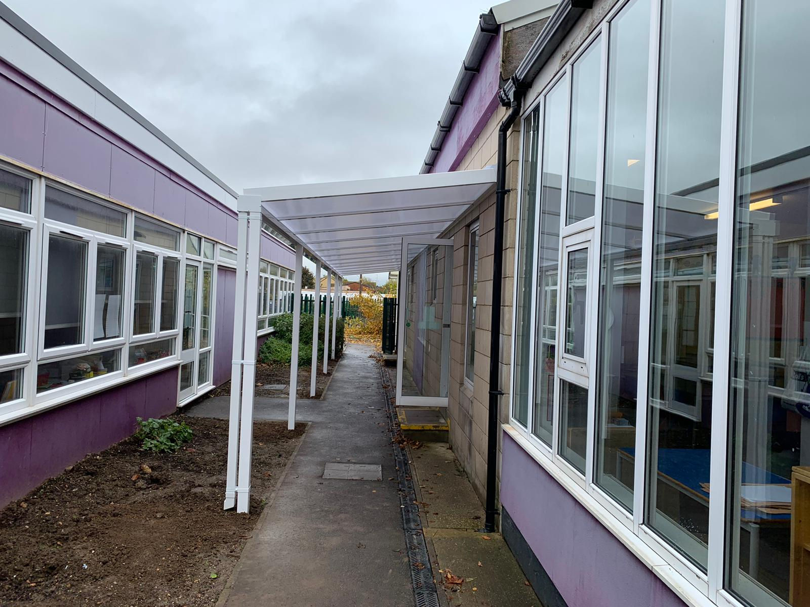 Friars Primary School, Wall Mounted Canopies
