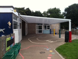 Grange Community Primary School – Wall Mounted Canopy