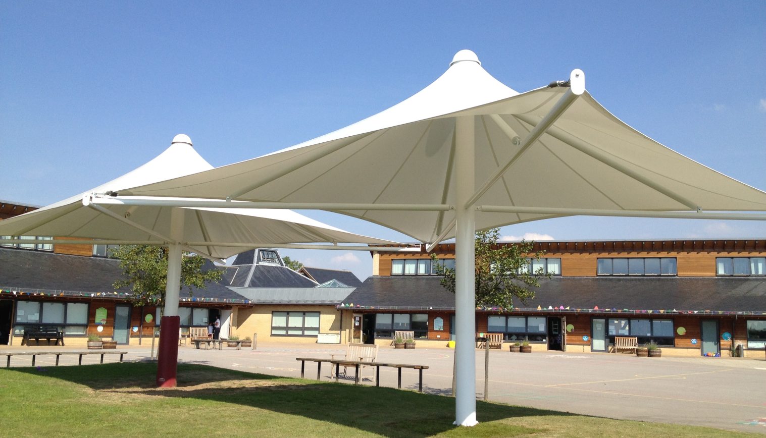 Great Dunmow Primary School – Umbrella Canopy – 3rd Installation