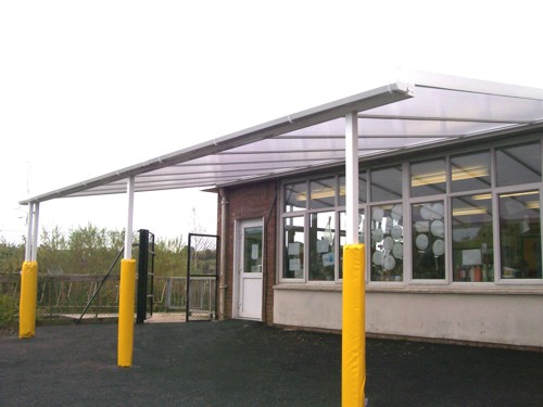 Harbertonford C of E Primary School – Wall Mounted Canopy