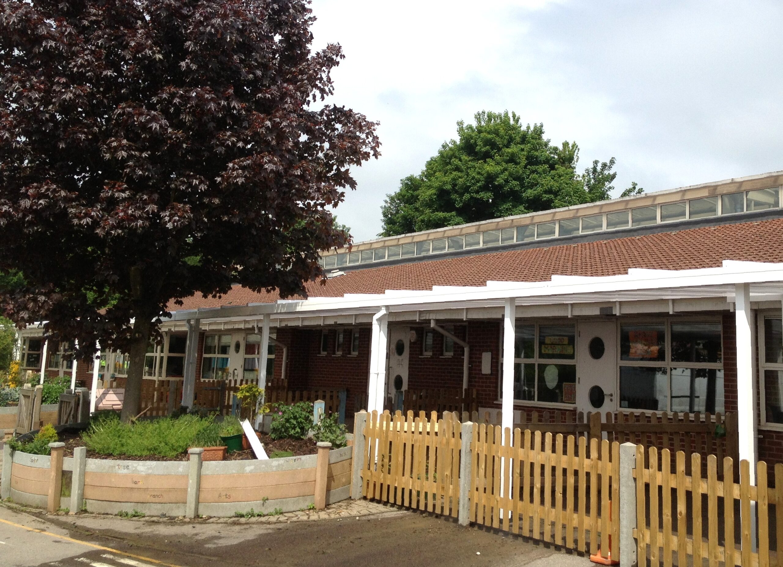 Holmesdale Infant School, Reigate 2nd Wall Mounted Canopy Able Canopies